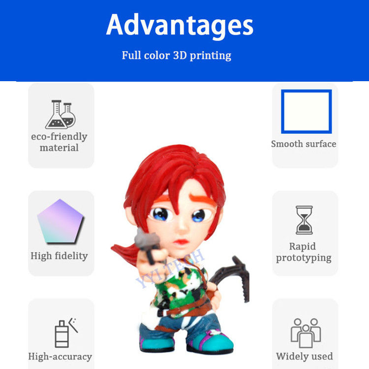 Custom Full Color 3D Printing Rapid Prototyping With Plastic Material