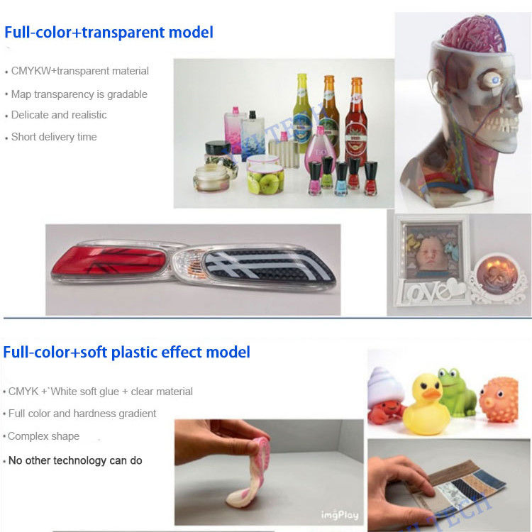 RESIN Material Full Color 3D Printing Polyjet For Medical Prototype STL Files