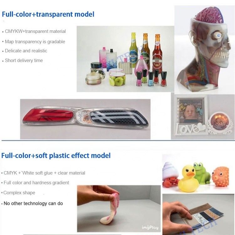 Custom STL Full Colour 3d Printing Service Multicolor Resin Printing Eco Friendly