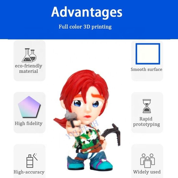 Custom STL Full Colour 3d Printing Service Multicolor Resin Printing Eco Friendly